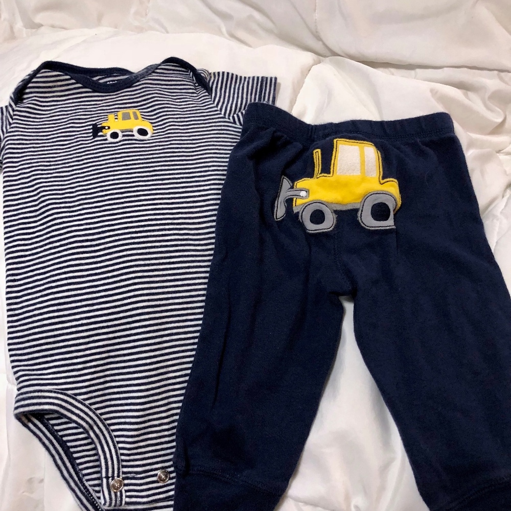 Yellow Truck Outfit bundle of 2